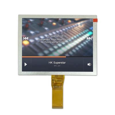 O painel RGB-24bit do LCD da tela da polegada 800x600 de 12 horas 8,0 conecta 24LEDs para a aplicação industrial