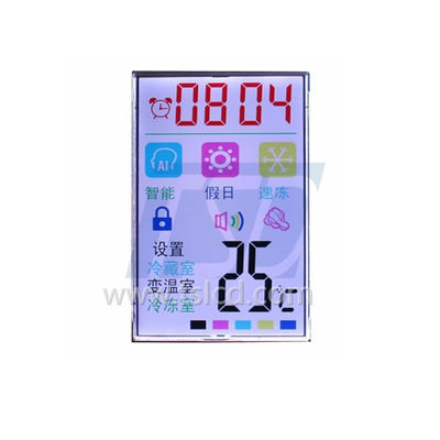 Ecrã LCD personalizado de sete segmentos monocromo para arma de temperatura