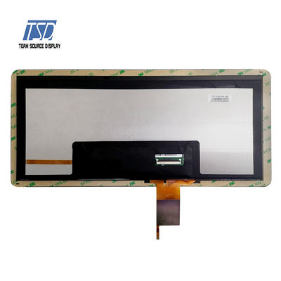Exposição 12,3 de TFT LCD do vidro do IPS da definição do painel HDMI 1920x720 do carro” com PCAP