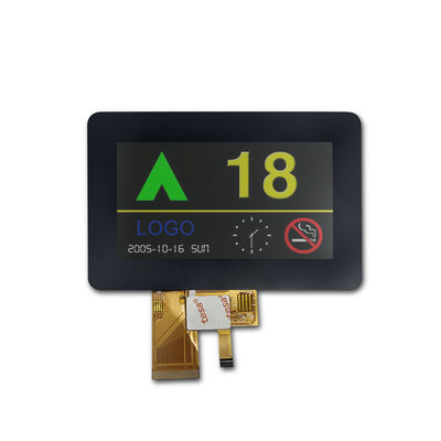 480x272 tela sensível ao toque de 4,3 polegadas medidores de motocicleta Ips Tft LCD módulo 16 LEDs 800Cd/M2