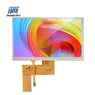 Interface RGB de 7 polegadas com resolução 800 x 480 Display LCD TFT com painel de toque resistivo