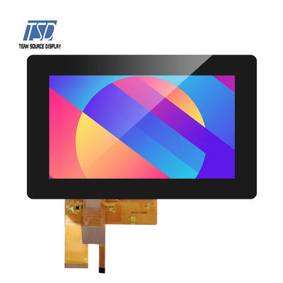 Módulo de exibição TSD LCD padrão TSD 7 polegadas 450 Nits 800 x 480 RGB com painel de toque