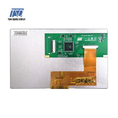 UART 7 polegadas 500 Nits 800x480 TN RGB Smart LCD Module PN TSM070WVBE-32