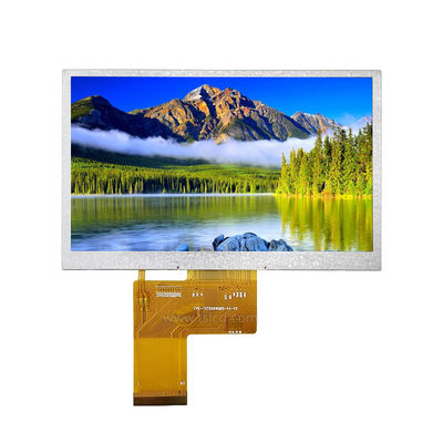 Visor LCD horizontal de 5 polegadas ST7252 IC 300nits para dispositivos industriais