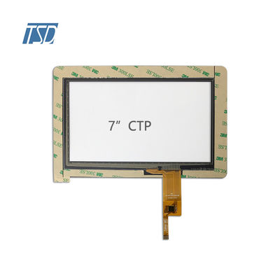 O tela táctil feito sob encomenda Ctp de PCAP moderou a relação de vidro de I2C 7 polegadas