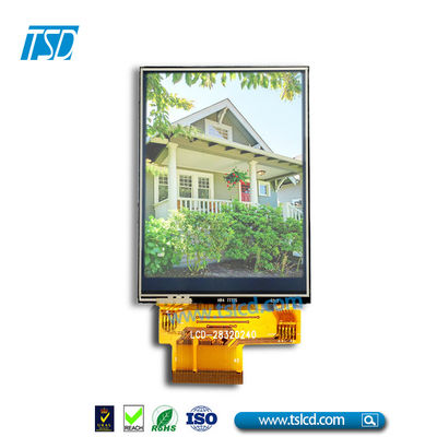 280cd/m2 visualização ótica de painel LCD 240x320 de 2,8 polegadas com relação de MCU
