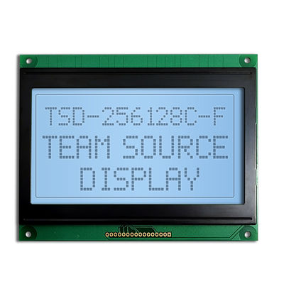 Módulo monocromático da visualização ótica de painel LCD do gráfico positivo transmissivo feito sob encomenda da ESPIGA de 256x128 FSTN