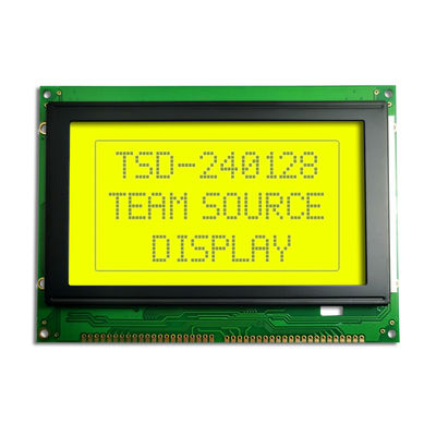 do gráfico positivo azul amarelo da ESPIGA de 240X128 STN módulo monocromático da visualização ótica de painel LCD