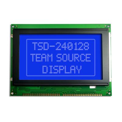 do gráfico positivo azul amarelo da ESPIGA de 240X128 STN módulo monocromático da visualização ótica de painel LCD