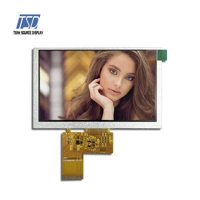 Módulo 800xRGBx480 da exposição de 5 IPS TFT LCD da relação de TTL da polegada